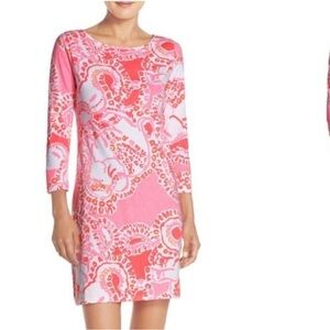 Lilly Pulitzer Marlowe T-Shirt Dress Trunk in Love Print 100% Pima Cotton SizeXL